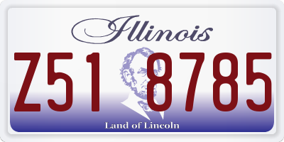 IL license plate Z518785