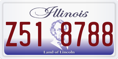IL license plate Z518788
