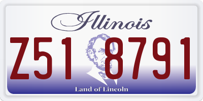 IL license plate Z518791