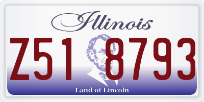 IL license plate Z518793
