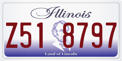 IL license plate Z518797