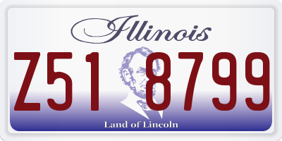 IL license plate Z518799