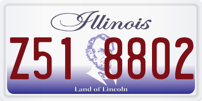 IL license plate Z518802