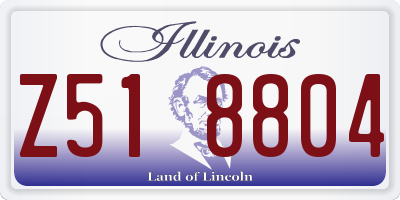 IL license plate Z518804