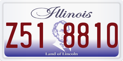 IL license plate Z518810