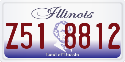 IL license plate Z518812