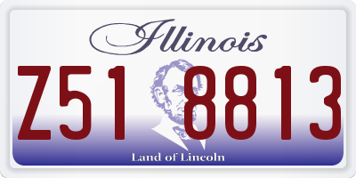 IL license plate Z518813