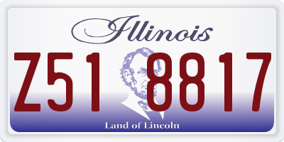 IL license plate Z518817