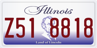 IL license plate Z518818