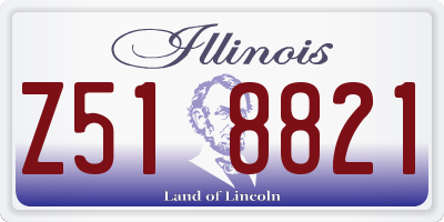 IL license plate Z518821