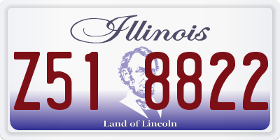 IL license plate Z518822