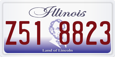 IL license plate Z518823