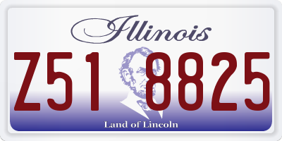 IL license plate Z518825