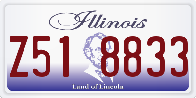 IL license plate Z518833