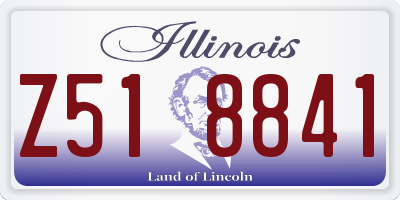 IL license plate Z518841