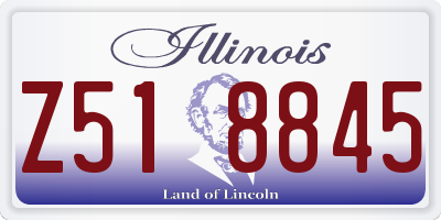 IL license plate Z518845