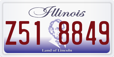 IL license plate Z518849