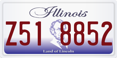 IL license plate Z518852