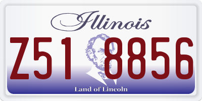 IL license plate Z518856