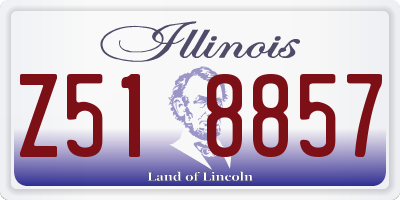 IL license plate Z518857