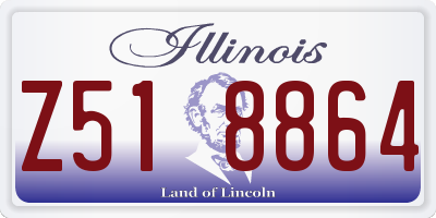 IL license plate Z518864