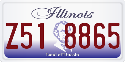 IL license plate Z518865