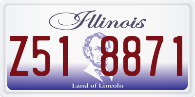 IL license plate Z518871