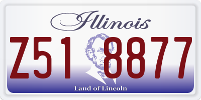 IL license plate Z518877