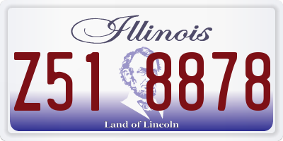 IL license plate Z518878