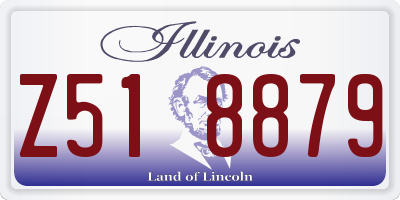 IL license plate Z518879