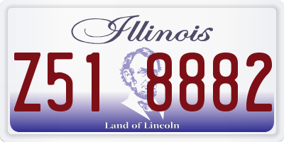 IL license plate Z518882