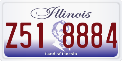 IL license plate Z518884