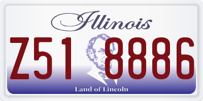 IL license plate Z518886