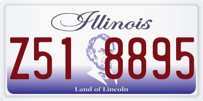 IL license plate Z518895