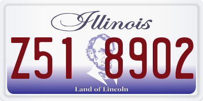 IL license plate Z518902