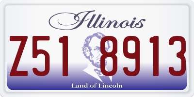 IL license plate Z518913