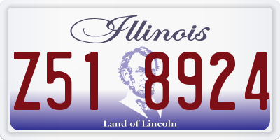 IL license plate Z518924