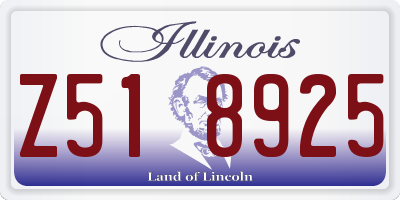 IL license plate Z518925