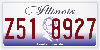 IL license plate Z518927