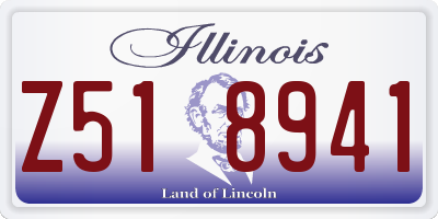 IL license plate Z518941