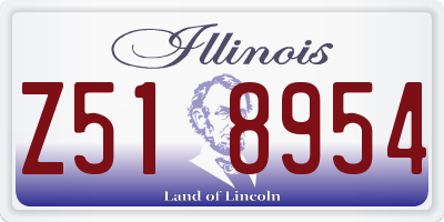 IL license plate Z518954