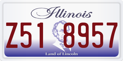 IL license plate Z518957