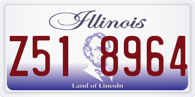 IL license plate Z518964