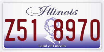 IL license plate Z518970