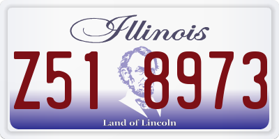 IL license plate Z518973