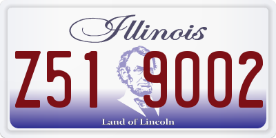 IL license plate Z519002
