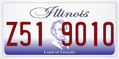 IL license plate Z519010