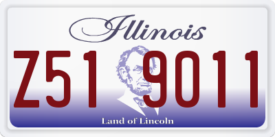 IL license plate Z519011
