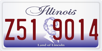 IL license plate Z519014