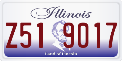 IL license plate Z519017